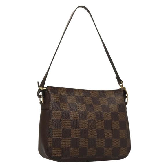 LOUIS VUITTON Damier Ebene Trousse Makeup Pouch N51982 LV Auth 134173 - Picture 1 of 16